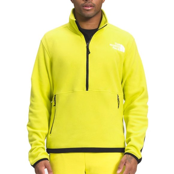 NWT The North Face Men's TKA Kataka Fleece Jacket Yellow Sulphur Spring Green - Picture 1 of 14